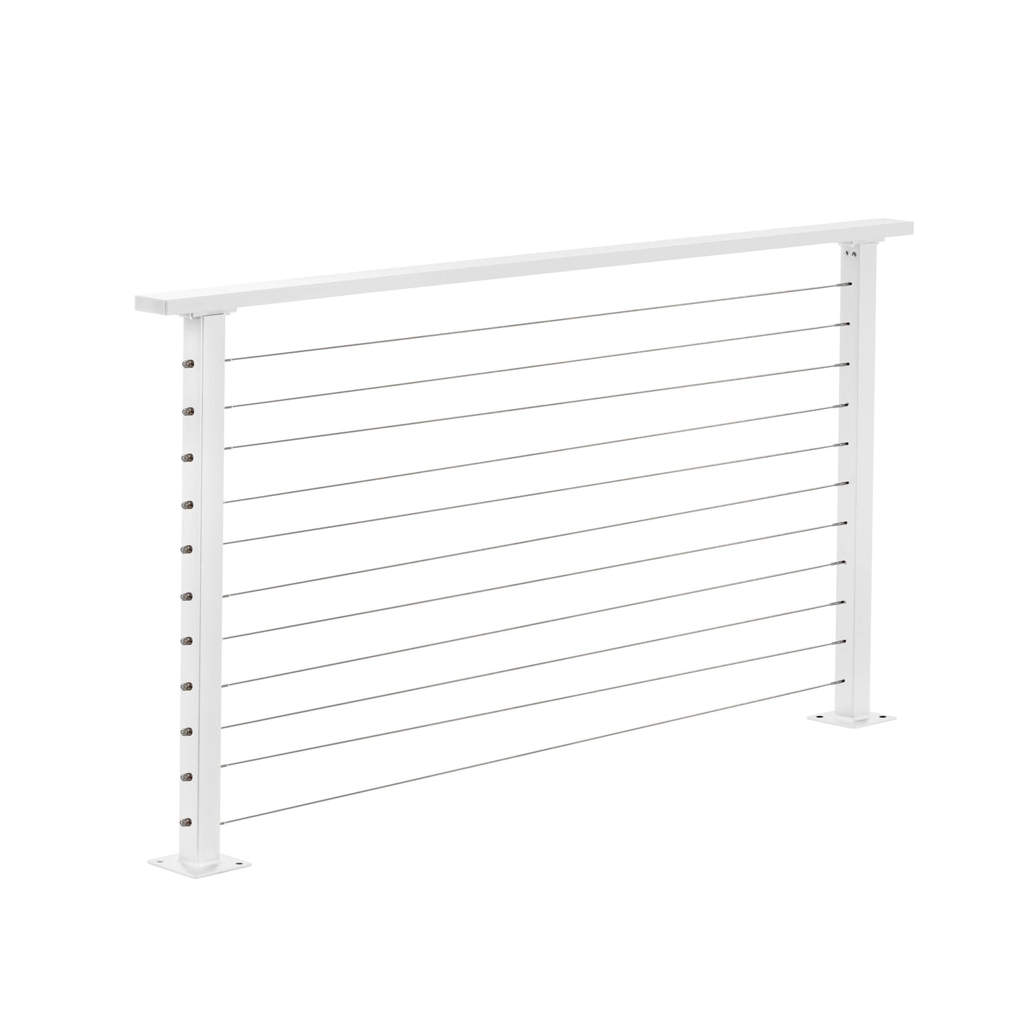 5 ft. White Deck Cable Railing , Stainless