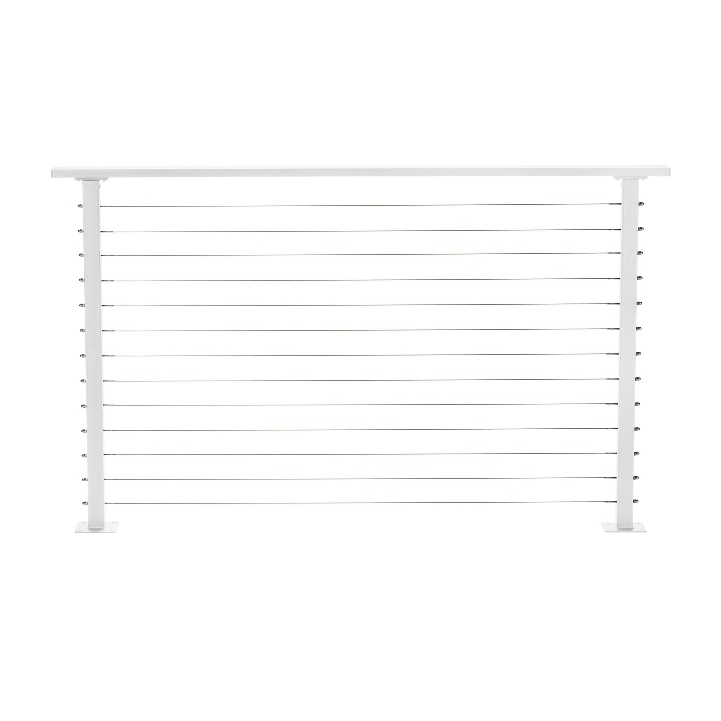5 ft. White Deck Cable Railing , Stainless