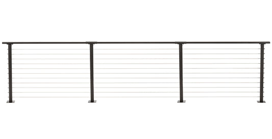 16 ft. Deck Cable Railing, Bronze , Stainless