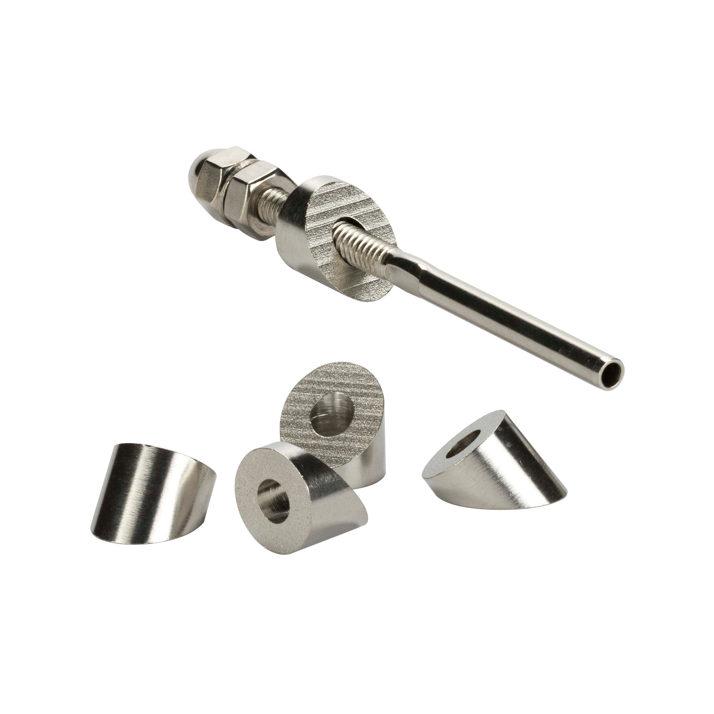 5 ft. Stair Cable Railing, 42 in. Face Mount, White , Stainless