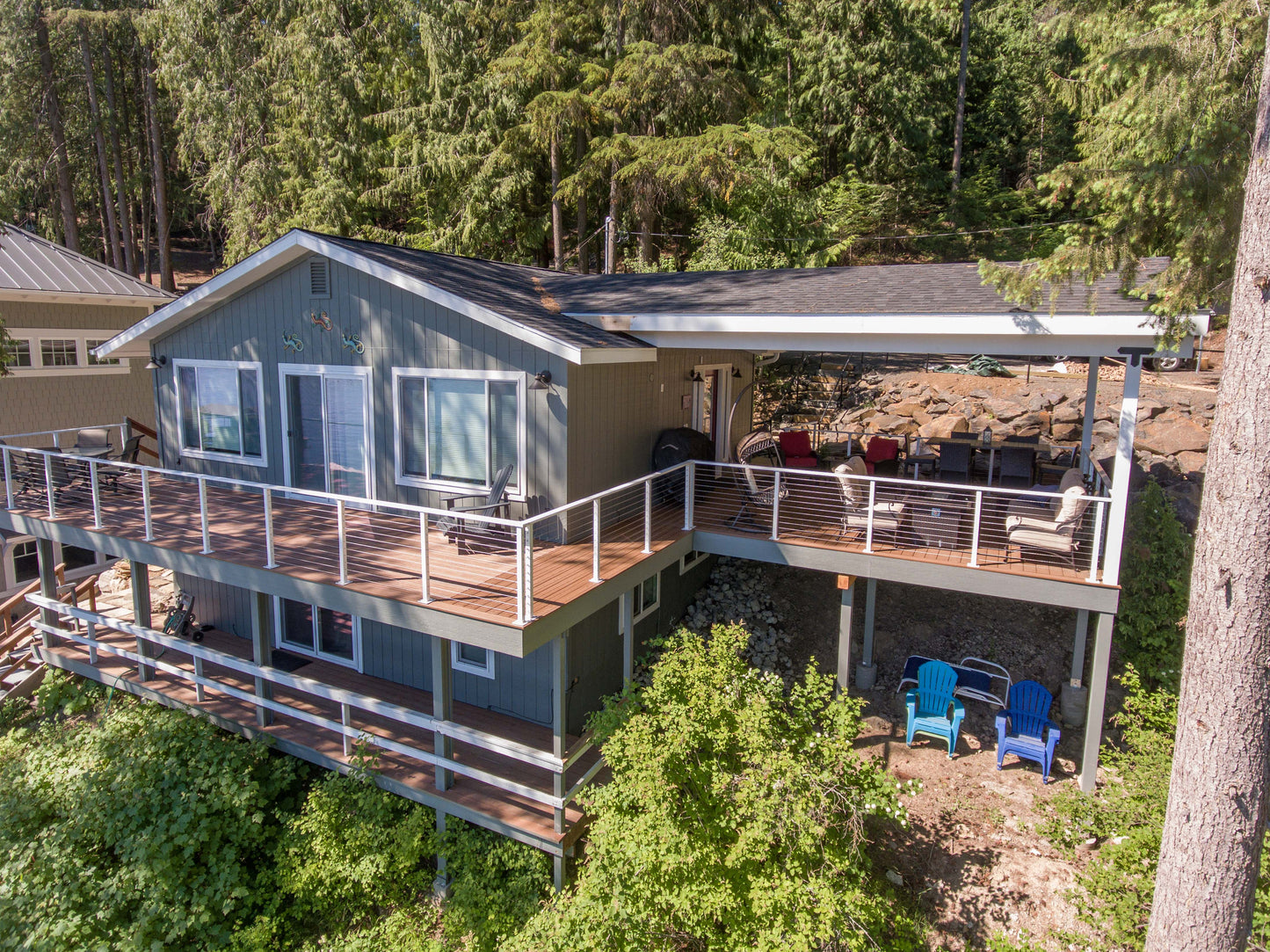 34 ft. x 36 in. Bronze Deck Cable Railing, Face Mount , Stainless