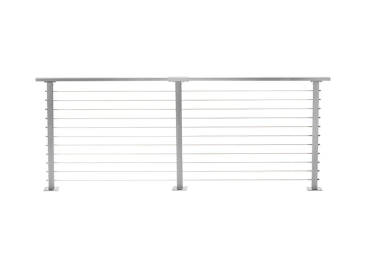 12 ft. Deck Cable Railing, Grey