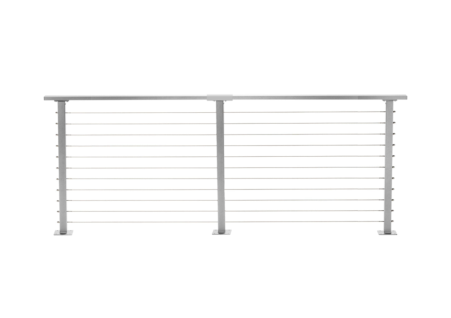 8 ft. Deck Cable Railing in Grey