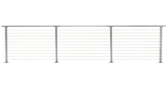 13 ft. Deck Cable Railing, Grey