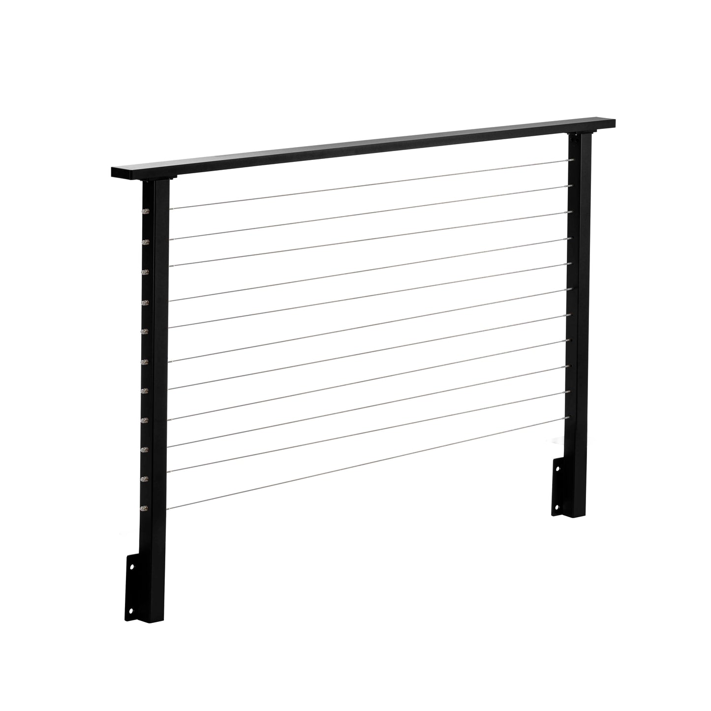 5 ft. Black Deck Cable Railing 36 in. Face Mount , Stainless