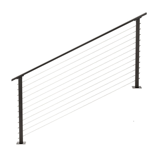 5 ft. Bronze Stair Cable Railing , Stainless