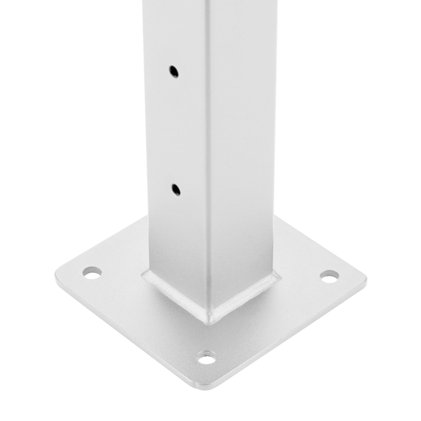 38 ft. x 42 in. White Deck Cable Railing, Base Mount