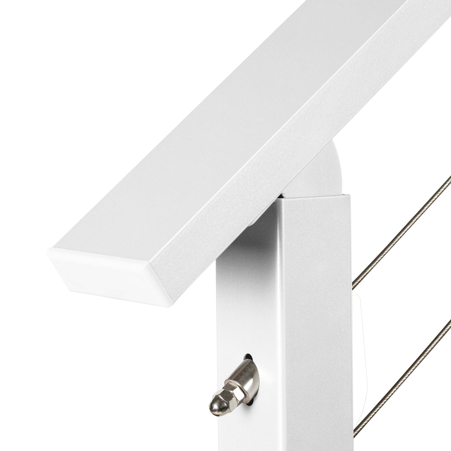 4 ft. Stair Cable Railing, 42 in. Face Mount, White